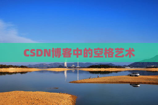 CSDN博客中的空格艺术